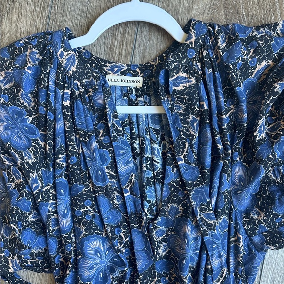 ULLA JOHNSON Selena Floral Midi Coverup Dress size Small - Picture 3 of 6